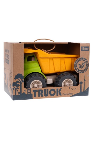 Ramiz Camion basculant mare pentru copii, jucărie ecologică tip camion.