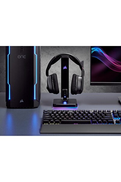 Corsair Suport pentru căști ST100 RGB negru