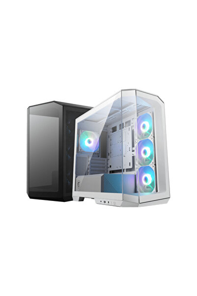 MSI MAG PANO M100R PZ WHITE Carcasă Micro Tower M-ATX cu fereastră, fără surs...