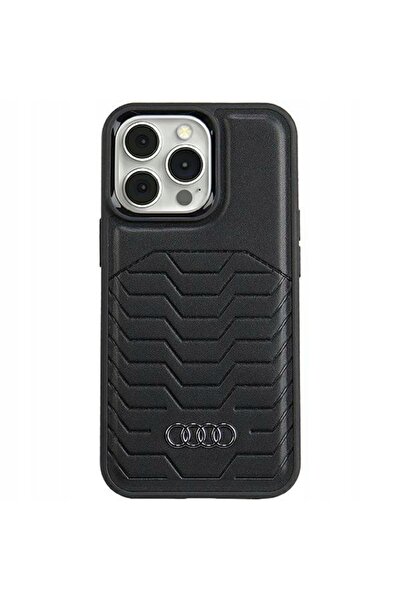 Audi Husă rezistentă din piele pentru iPhone 15 Pro, Husă la modă, Capac spat...