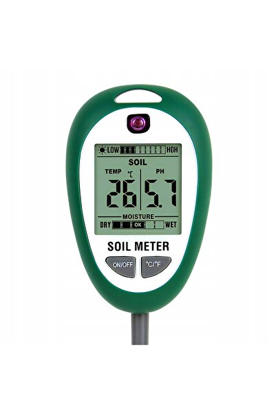 Renew Force Contor pH sol, Tester sol, Contor pH sol 4 în 1, Temperatură, Umi...