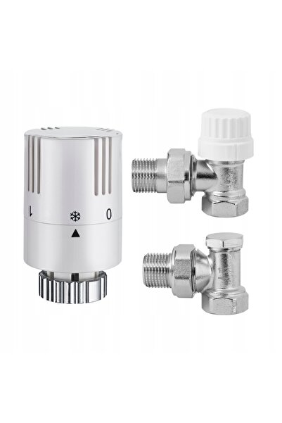 NO BRAND Set robinet termostatic unghiular FI 1/2 " cu cap termostatic, set c...