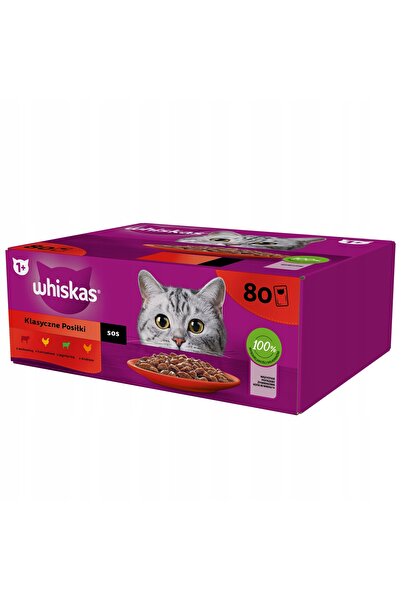 Whiskas Hrană umedă pentru pisici, mix aromatizat, 6,8 kg