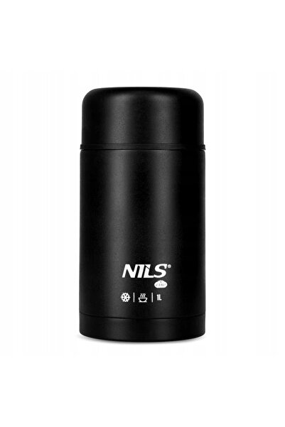 NILS CAMP Termos pentru prânz 1000 ml negru NC3802 etanș din oțel inoxidabil