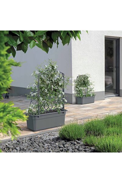Prosperplast Jardinieră pentru cultivarea florilor, set jardinieră cu pergola