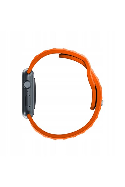 3MK Curea de ceas din silicon portocalie pentru Apple Watch 38/40/41mm