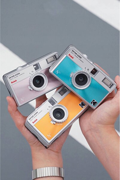 Kodak Cameră analogică cu carcasă parțială EKTAR H35N, negru striat