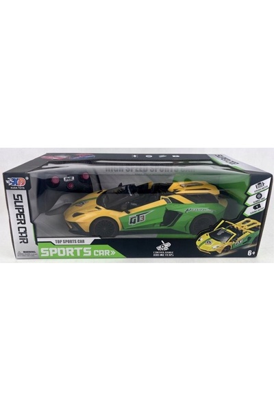 NO BRAND 19784 Mașină sport RC cu telecomandă radio, reîncărcabilă, cu lumini