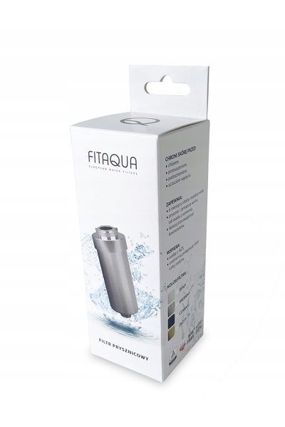 NO BRAND Filtru de apă pentru duș FitAqua negru KDF 5000 l