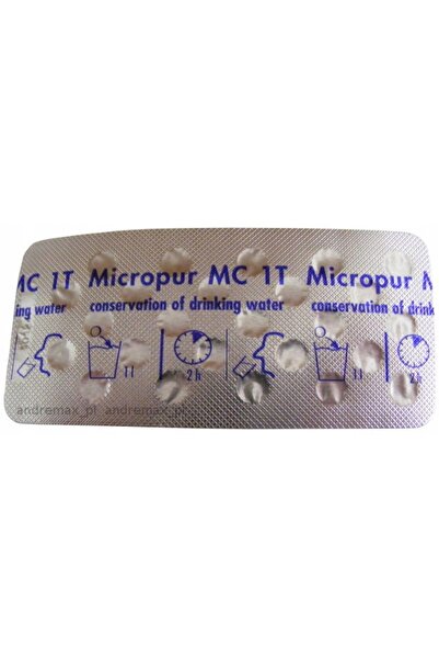 NO BRAND Katadyn MC 1T, 100 tablete pentru purificarea și întreținerea apei