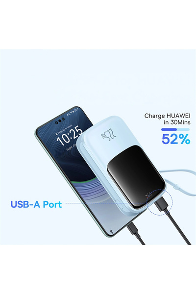 Baseus Power bank 10000mAh Qpow Pro+ 22.5W USB-C - albastru