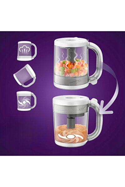 Philips SCF883/20 Avent Blender, Aparat de gătit cu aburi, Mixer, Set pentru ...