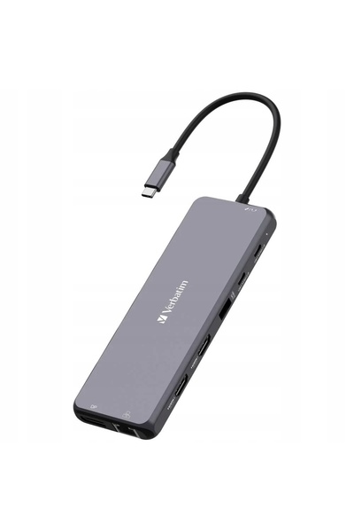 Verbatim Hub Adaptor USB-C - 2xHDMI/DP/Ethernet/6xUSB-A/Jack 3.5mm/2xUSB-C
