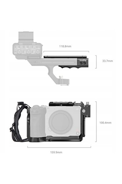 SmallRig 5588 - kit, carcasă (cage) pentru Sony FX2 + accesorii: clemă cablu ...