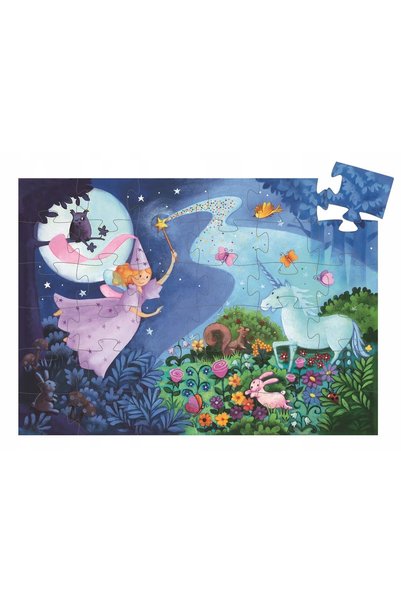 NO BRAND Puzzle textil 36 piese Lumea lui Djeco Fairy