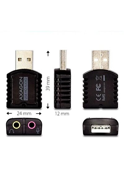 NO BRAND Placă de sunet/Adaptor audio axagon ada-17 USB 2.0 mini 96kHz/24-bit...