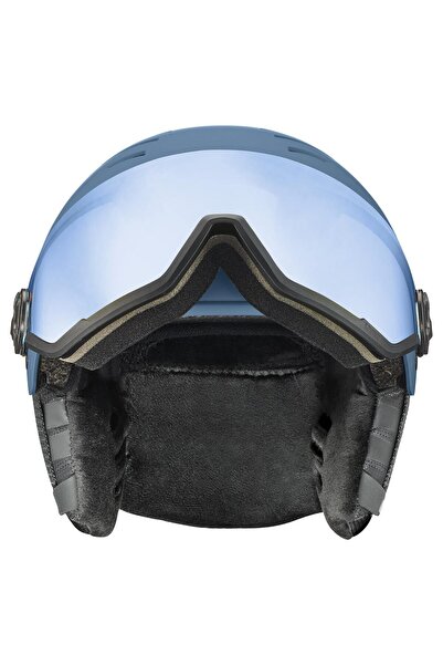 Uvex Vizor 54-58cm albastru piatră mat pentru cască de schi
