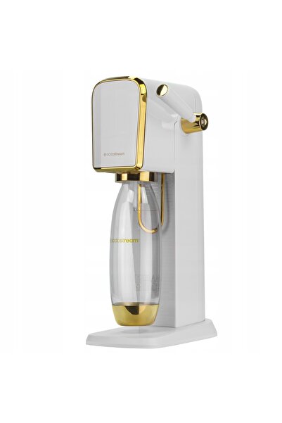 sodastream Kit saturator artistic + sticlă de 1 L + cartuș alb-auriu