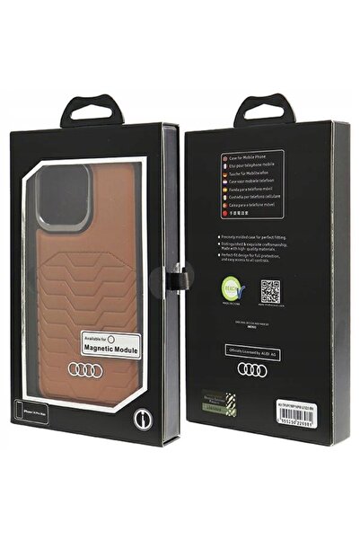 Audi Piele sintetică MagSafe iPhone 14 Pro Max 6.7 " maro