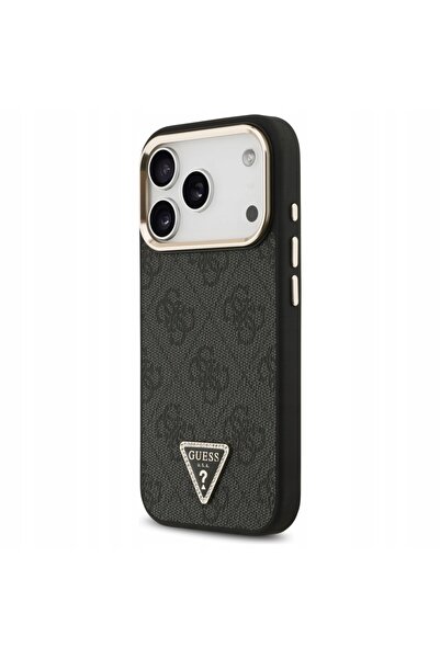 NO BRAND Husă pentru iPhone 17 Pro, Guess 4G cu logo triunghiular, din piele,...