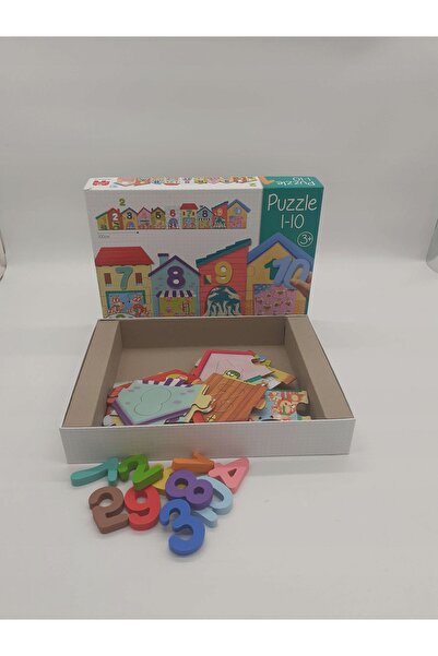 GOULA Puzzle pentru copii cu animale în căsuțe și pentru învățarea numărării ...