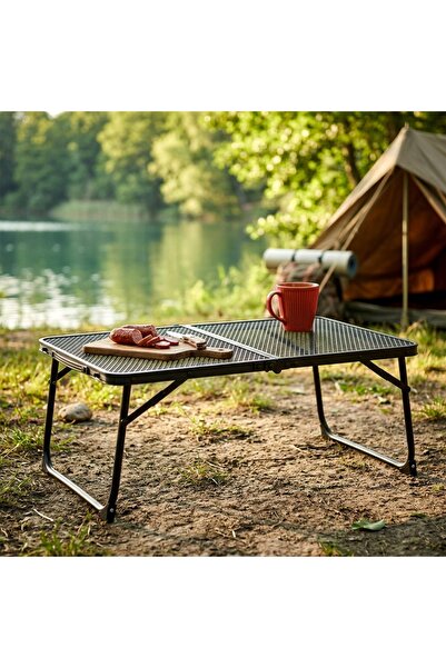 Vilde Măsuță de grădină și camping, portabilă, tip valiză, joasă, 60x40 cm