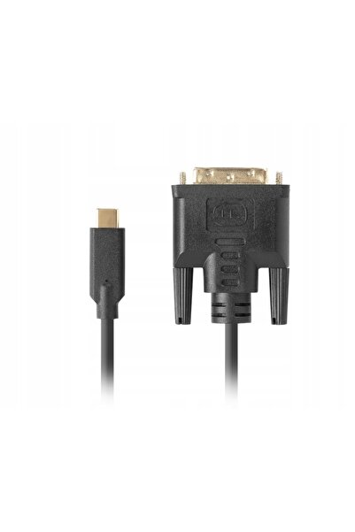 Lanberg Cablu USB Tip C (M) la DVI-D (M) (21+4) (M) 3M Negru