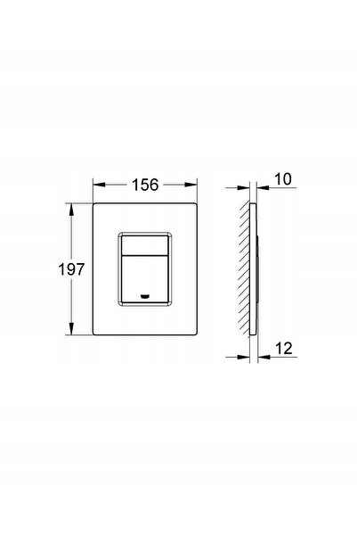 Grohe Buton de spălare pentru toaletă SKATE COSMOPOLITAN 38732GN0