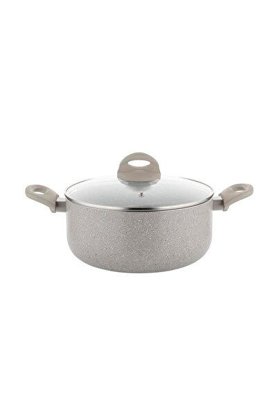 FLORINA Vas tradițional cu mânere, din aluminiu soft-touch, Sandy, 20 cm, 2,4...