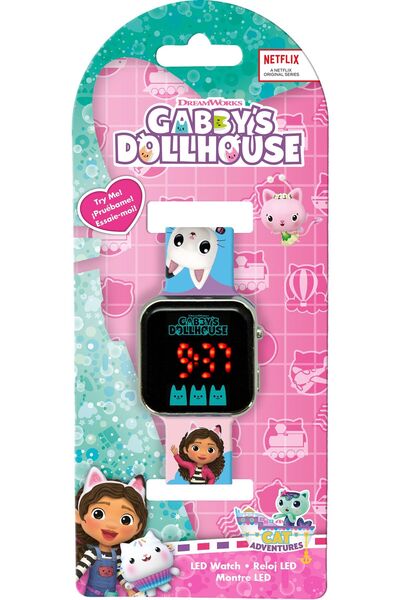 NO BRAND Ceas digital LED pentru copii Cat House Gabi