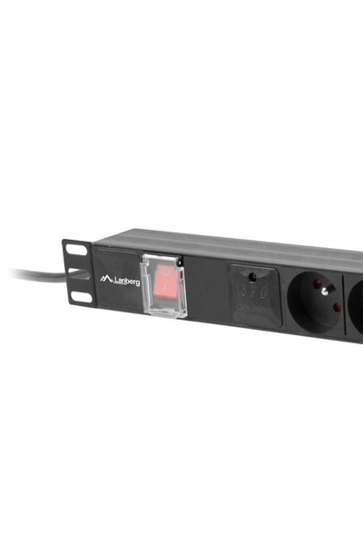 Lanberg Rack PDU 19 " 1U 10A 5x PL 2m negru C14