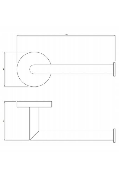 Omnires PROIECT MODERN suport hârtie igienică alb mat MP60510WM