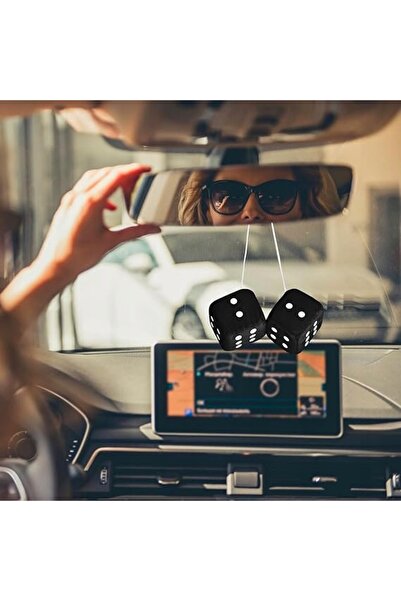 Best DECORATIV AUTO ELEGANT, CUBURI DE PLUȘ, NEGRU