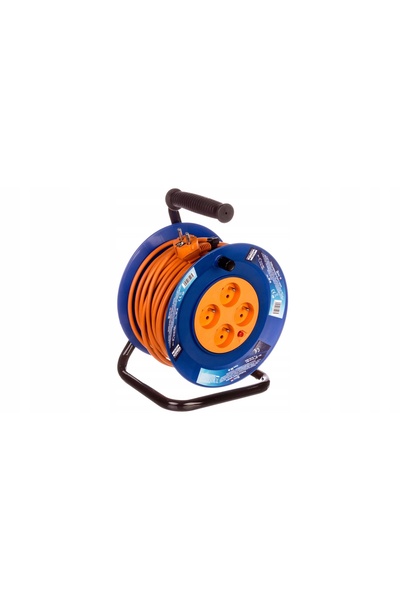 NO BRAND Tambur prelungitor 30m 4 prize PVC roșu 230V 1mm² EMOS P19430