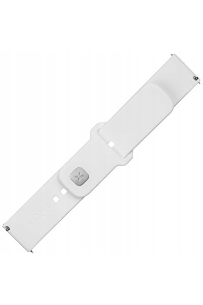 NO BRAND Set curea sport din silicon Pasek FIXED pentru smartwatch (22mm) alb