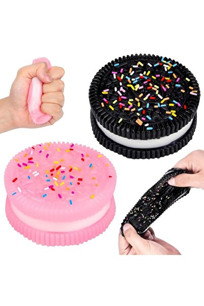 OEM Set 2 Jucarii Squishy Biscuit, Jucarii de Relaxare Taba, Design Realist, ...