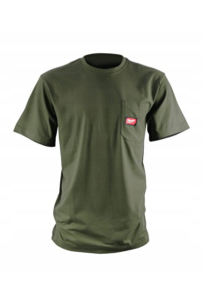 Milwaukee Tricou cu mânecă scurtă XL verde cu buzunar 4932493021