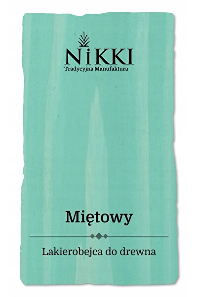 NO BRAND Lac pentru lemn 3W1 Extra Lazura Culoare Mentă Satin 1L Protectiv
