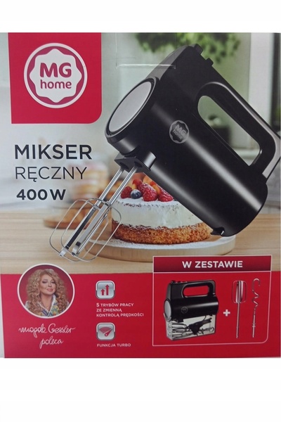 NO BRAND MIXER DE MÂNĂ MG HOME 400 W, 5 VITEZE, MOD TURBO, 2 CAPETE DE MIXARE...
