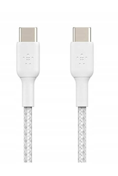 NO BRAND Cablu USB-C / USB-C, 60W, 1m, durabil, rezistent, împletit, Belkin î...