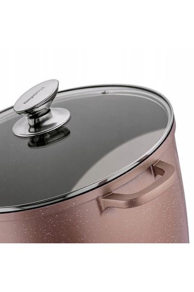 Konighoffer GARNEK Oală pentru inducție HIGH cu capac Pollo Rose Gold 10L 28cm