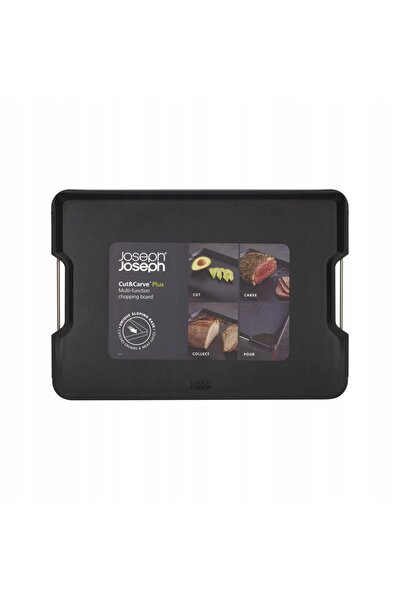 Joseph Joseph Cut&Carve Plus Tocător cu două fețe L negru