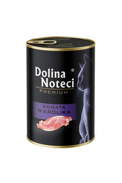 NO BRAND Hrană pentru pisici DOLINA NOTECI Premium cu iepure 12 x 400 g