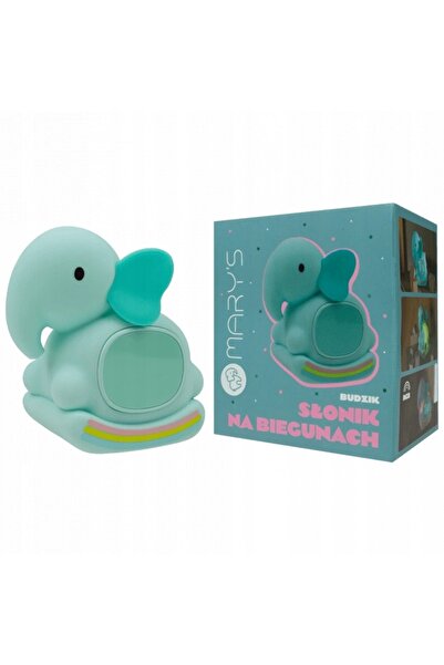 ecolight Ceas deșteptător cu lumină de noapte LED pentru copii, elefant, RGB,...