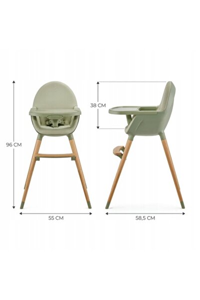 Kinderkraft Scaun de masă Fini 2 Verde