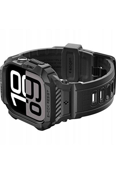 Spigen Carcasă sport + Curea pentru Apple Watch 11 / 10 46mm, Rugged Armor Pro