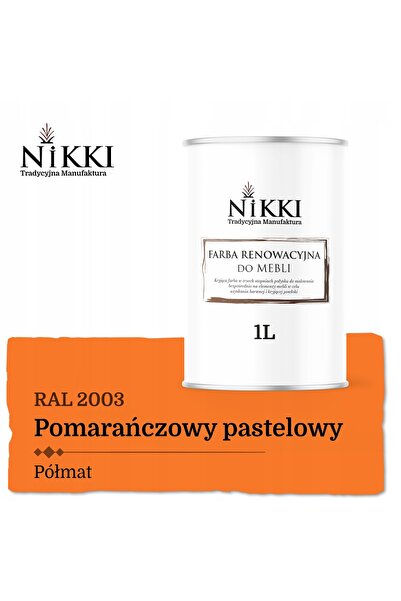 NO BRAND Vopsea pentru dulapuri de bucătărie portocaliu pastel RAL2003 semi-m...