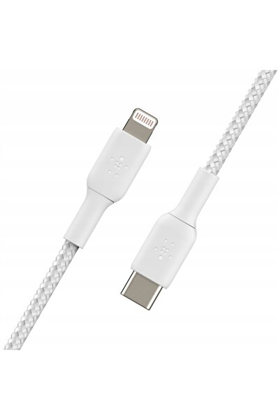 NO BRAND Cablu Belkin USB-C la Lightning, împletit din nailon rezistent, 30W,...