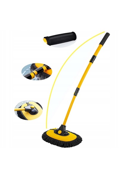 bedee MOP TELESCOPIC PENTRU SPĂLAREA AUTOARELOR, 102 CM, CU TREI SECTIUNI, RE...