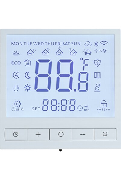 NO BRAND Termostat regulator, controler de temperatură, alb, WIFI, folie de î...